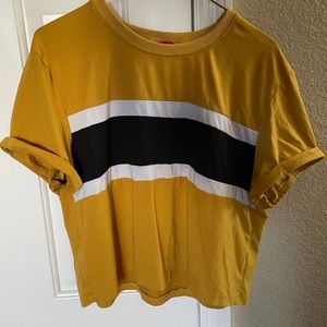 Hot Kiss Medium Yellow Crop top